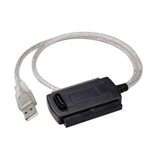 Cable de Datos Adaptador USB a IDE SATA 2.5'' 3.5'' Conversor para Discos Duros DVD CD a tu PC Alimentación NO INCLUÍDA