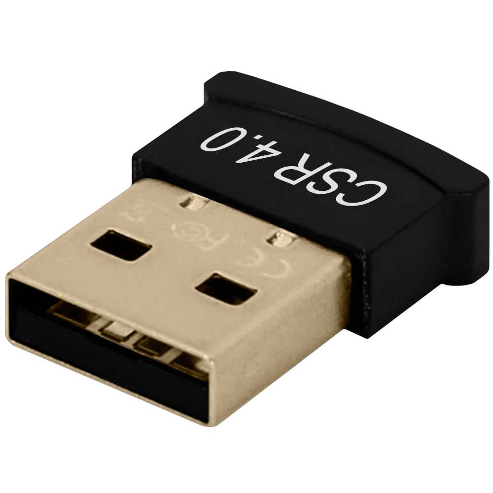 Transmisor Receptor inalámbrico USB Bluetooth 4.0 Negro Nano Antena Adaptador Dongle para Ordenador de Windows 10 8 7