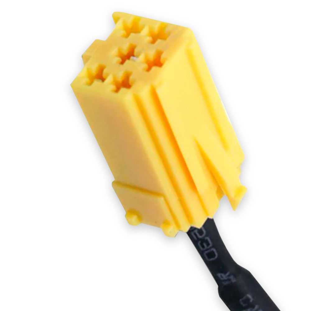 Cable Auxiliar Aux Jack 3.5mm 6 pin mini-ISO Compatible con Fia 500 Punto Active Grande Panda Fiorino a partir de 2007