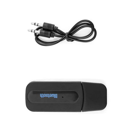 Receptor Bluetooth BT Adaptador con Salida de Audio Conector USB Mini Jack Negro 3.5mm to Receiver AUX Adapter Cable