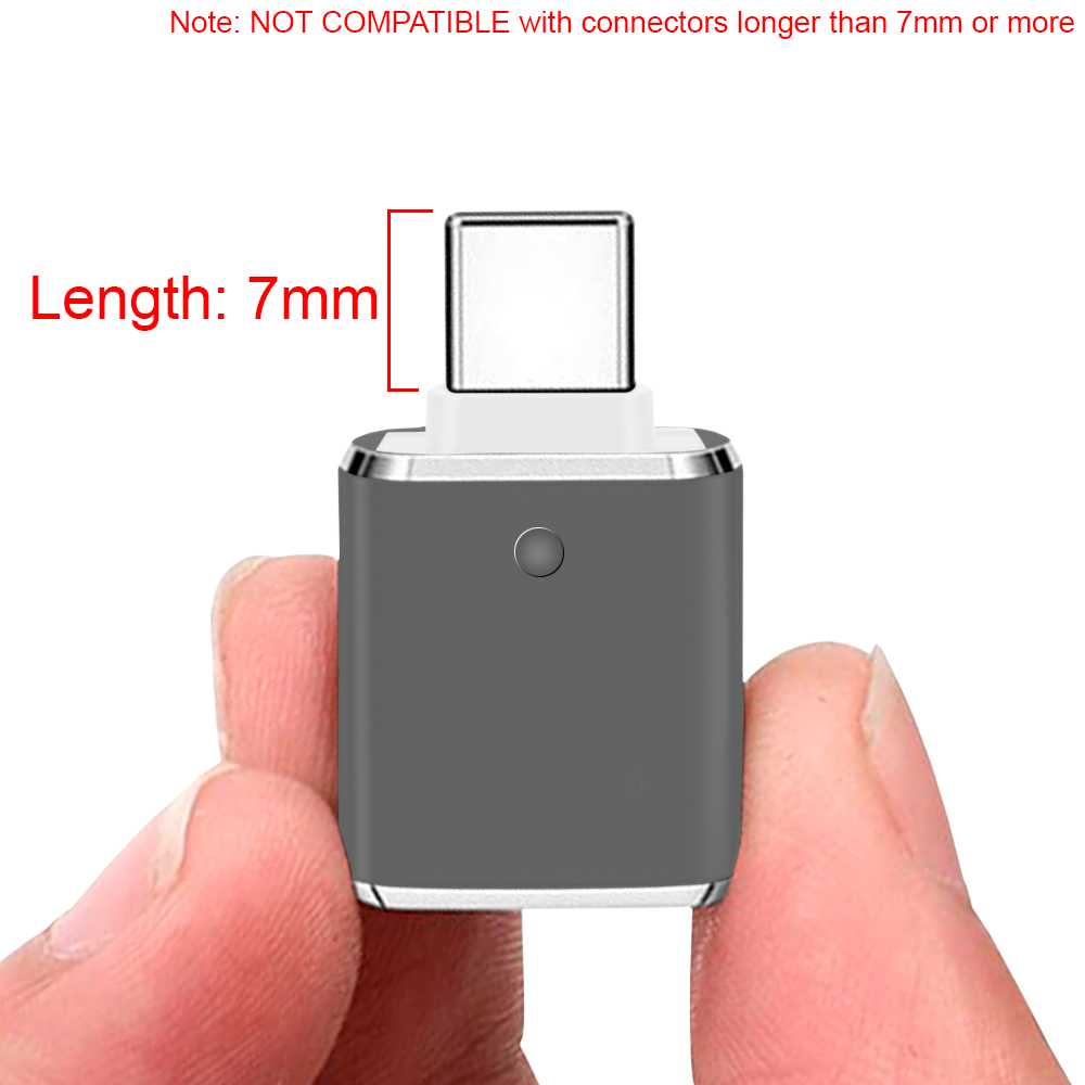 Adaptador USB Tipo C 3.0 OTG Dark GF2434 Conversor con Función On The Go para Smartphone Tablet Ordenador Portátil