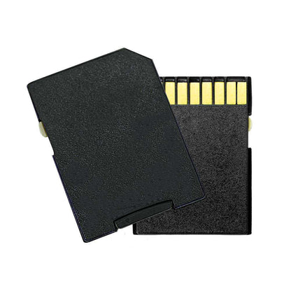 Adaptador de tarjeta de memoria Micro SD de plástico Adaptador microSD/microSDHC estándar Negro