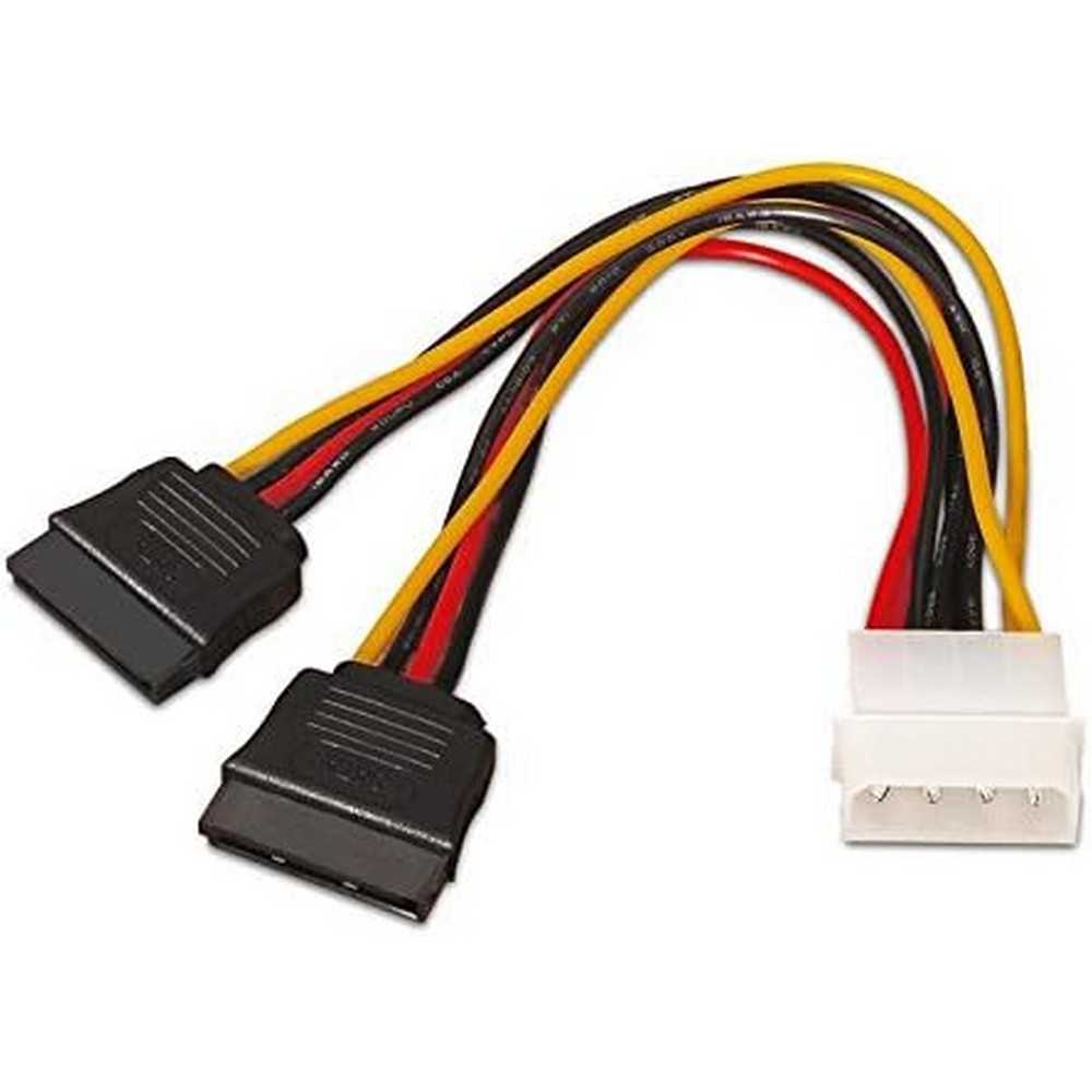 Cable adaptador SATA a MOLEX para discos duros y fuentes de alimentación
