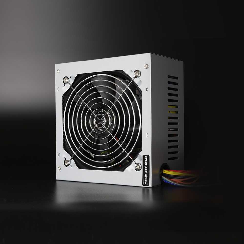 Tooq TQEP-500SSE-O Fuente de Alimentación Ventilador Silencioso 120mm con Control Automatico Velocidad 500W ATX 12V