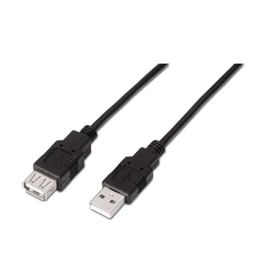 Cable Extensión USB 2.0 (1 m, Apto para Juegos de Consola/Cámaras Digitales/Cámara Web/impresoras/Ratón)