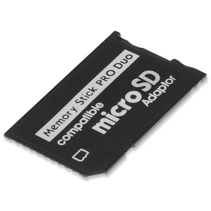Adaptador Negro de Una Ranura Micro SD/TF 64GB a Memory Stick PRO Duo MS Convertidor Conversor para Consola PSP Cámara