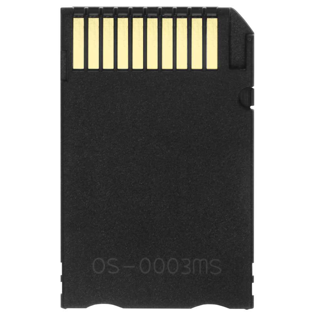 Adaptador Negro de Una Ranura Micro SD/TF 64GB a Memory Stick PRO Duo MS Convertidor Conversor para Consola PSP Cámara