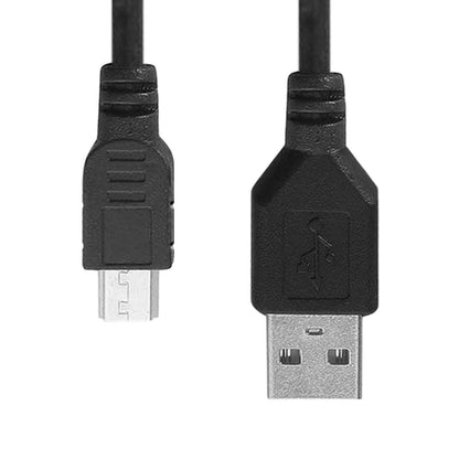 Cable USB 2.0 Tipo A a Mini Tipo B 4P 4 Pin Macho 70cm Negro para Cargar MP3 MP4 MP5 Camaras Digitales GPS GoPro Hero 3