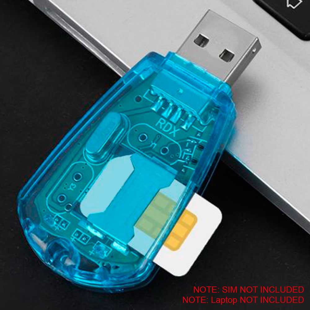 Lector Tarjeta SIM Movil GSM CDMA USB 2.0 Contactos Agenda SMS Card Reader PC