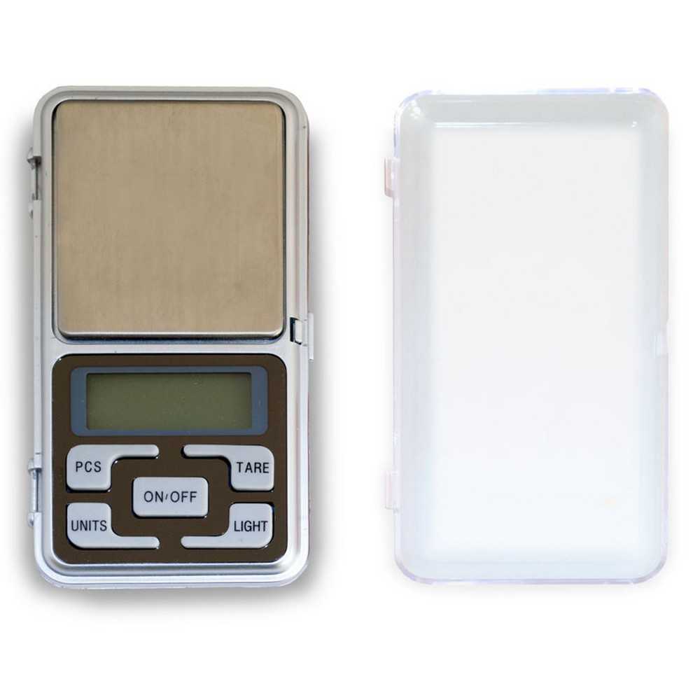 Balanza Digital de Precisión Portátil Ultraligera Luminosa Hasta 500 gr Intervalo 0.1 gr