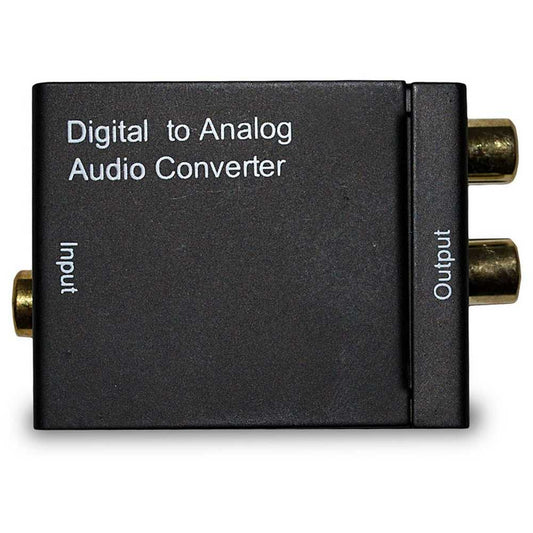 Convertidor de Audio Digital Óptico a Analógico Coaxial Adaptador RCA con Receptor Bluetooth