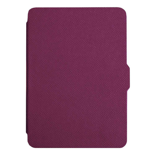 Funda Con Tapa Cierre Magnético Cuero Sintetico para Kindle Paperwhite 3/2/1 Gen. 7/6/5 Morada