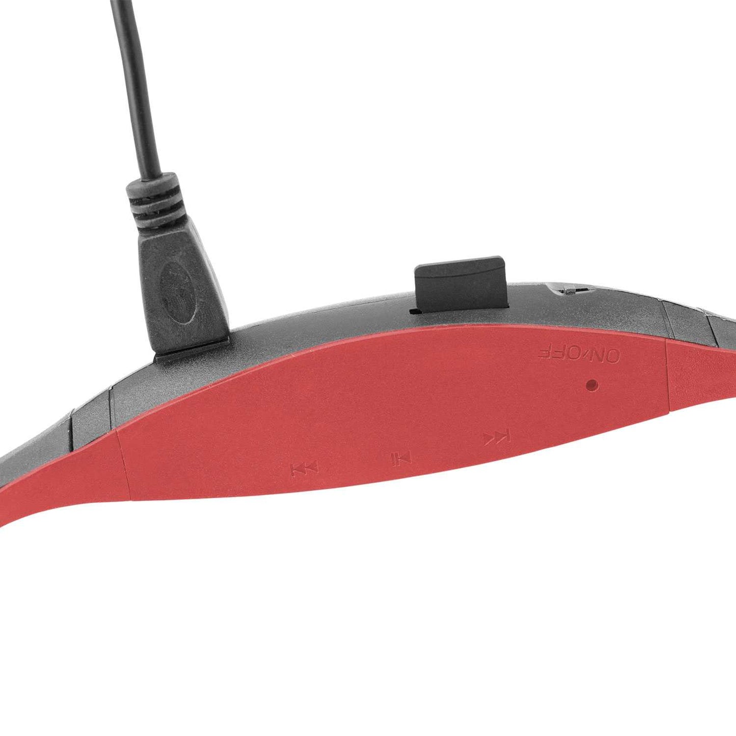 Auriculares Reproductor Bluetooth/MP3/Radio Deportivos Sin Cables Micro SD USB Sport Rojo