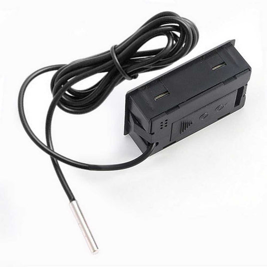 Termometro Digital con Sonda Externa De Temperatura Lcd Para Acuario Congelador Negro