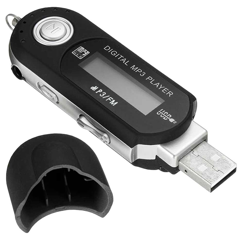Reproductor MP3 USB con letras, pantalla LCD alimentada por