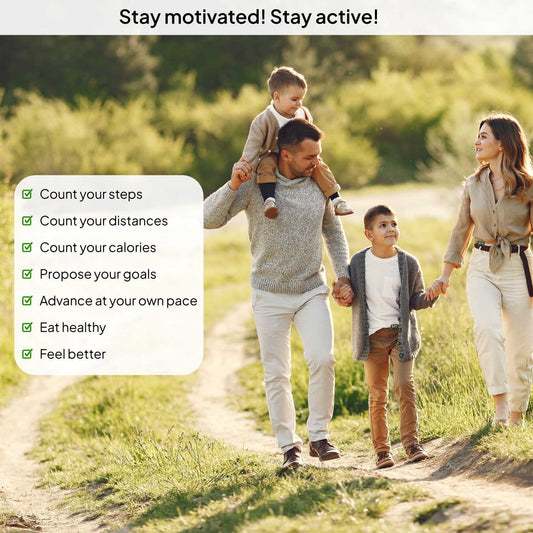 Podómetro Negro Contador de Pasos con Pantalla LCD con Clip de Fijación para Correr Caminar Andar