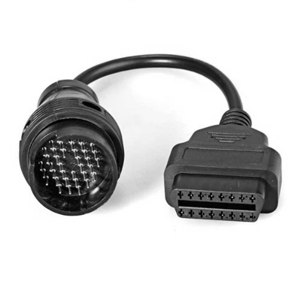 Cable Adaptador Diagnosis de 38 Pin a 16 Pin OBD2 Negro para Mercedes Benz Conversor