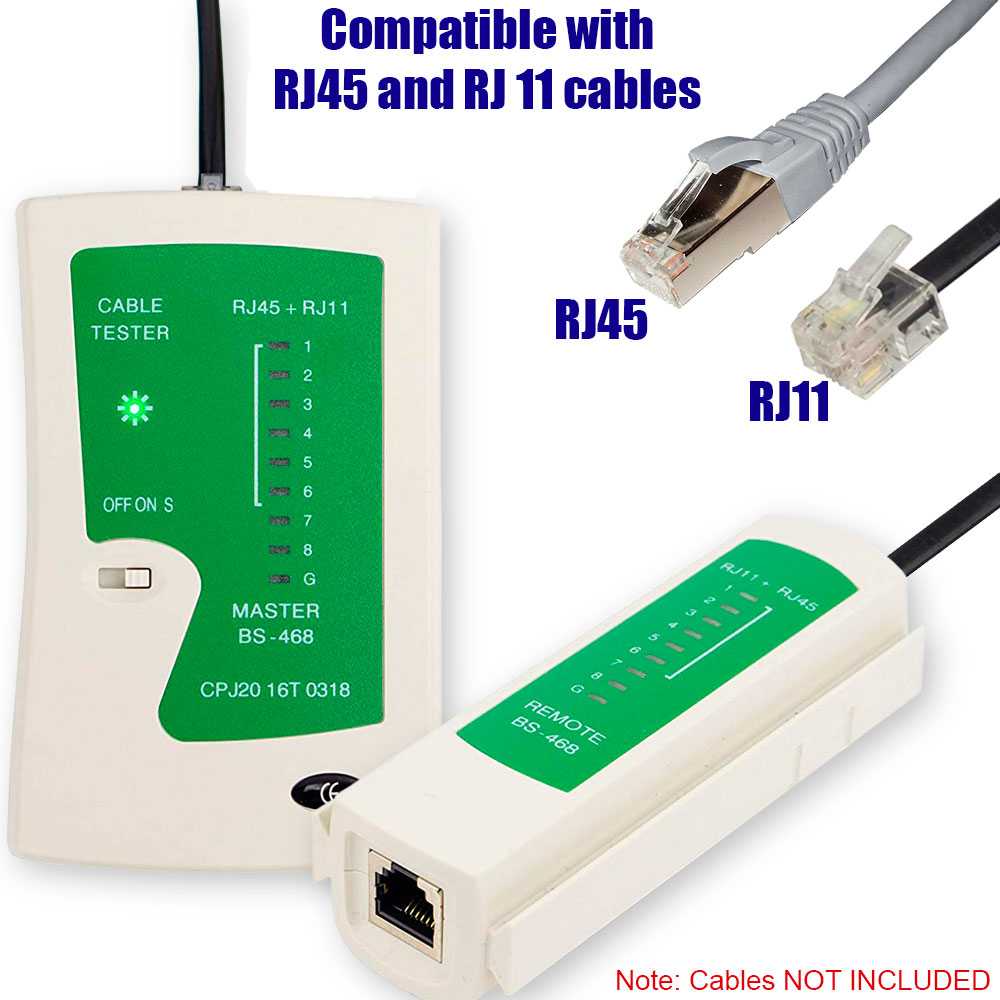 Tester Comprobador de Red Cable ethernet LAN RJ45 RJ11 RJ12 Cat5 Cat 5e Cat6 Cat6a Cat7 Cat8 Cat 5 5e 6 7 8 con funda