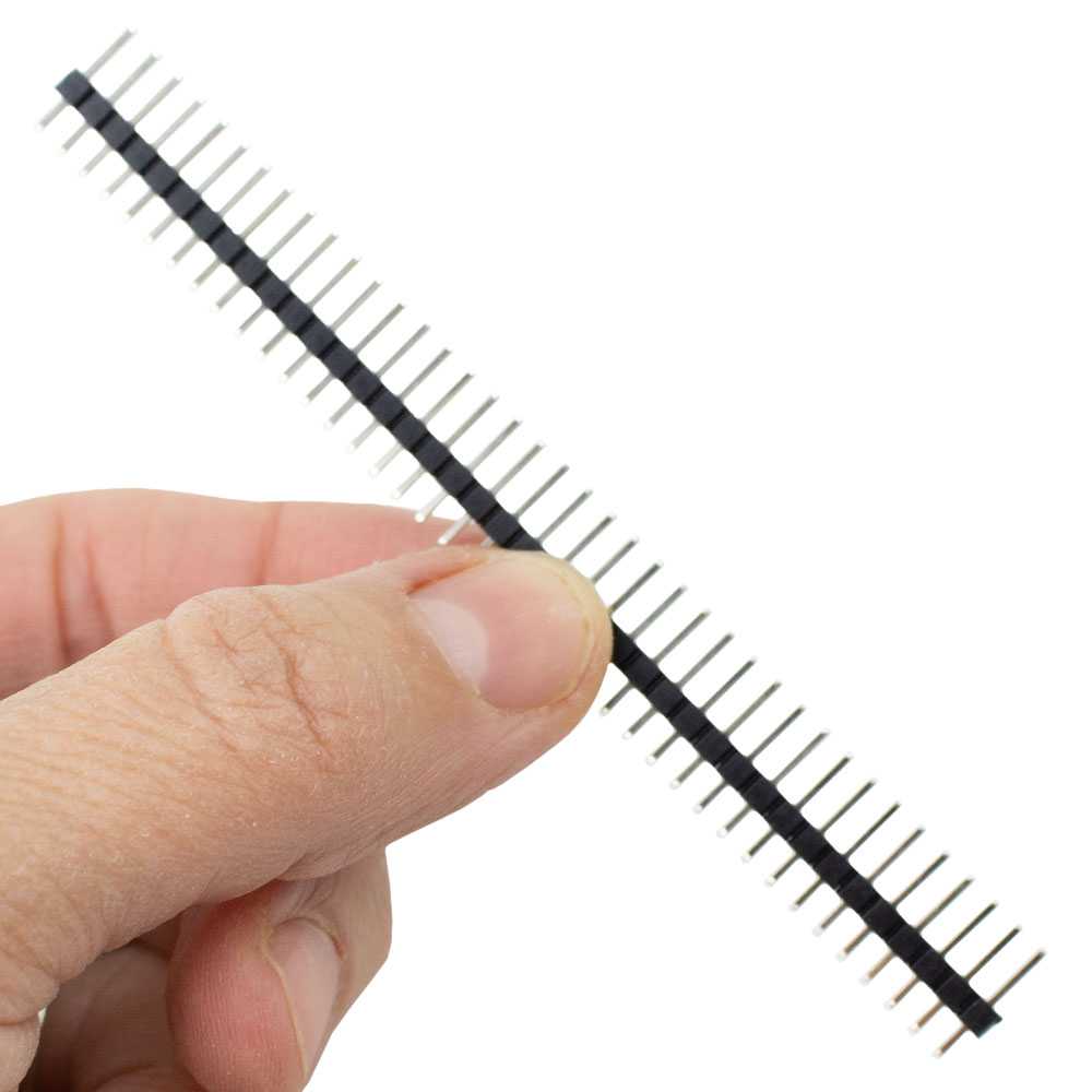 5 Filas de 1 x 40 Pines Header Macho 2,54mm Macho Male para Soldar Proyectos Robótica Electrónica Raspberry Pi AVR DIY