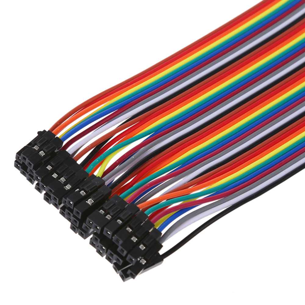 40x Cables Hembra Hembra 20cm Jumpers Dupont 2,54 Protoboard Prototipos