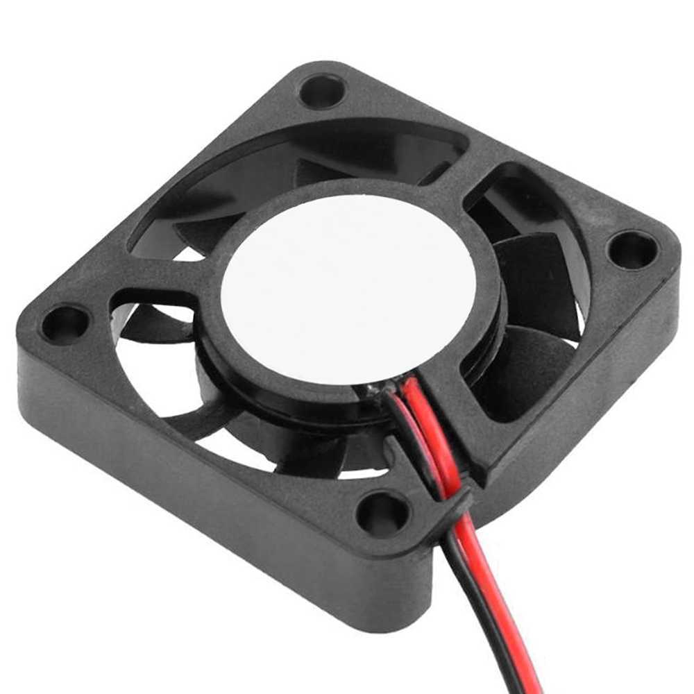 Mini Ventilador 12V 3D Impresora 40x40x10 mm Fan Cooler Disipador de Calor Negro Refrigerador JST 2 Pin