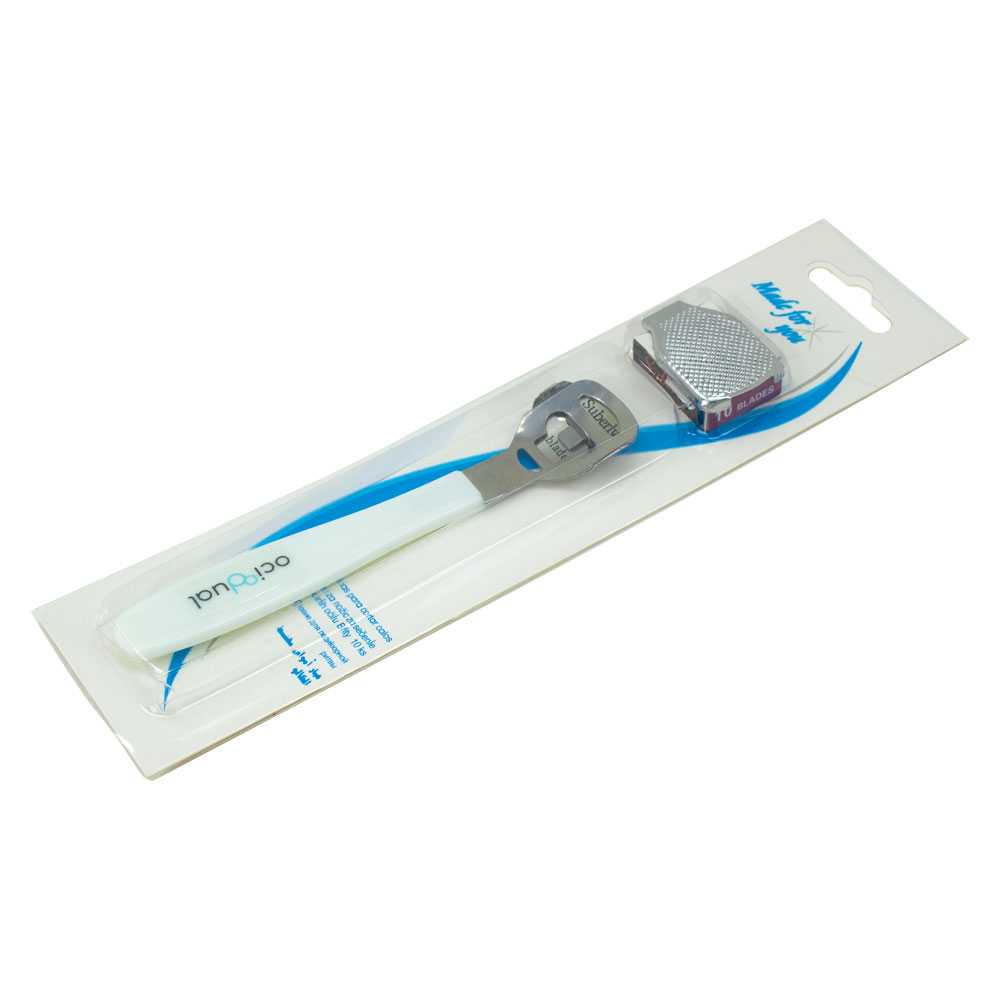 Cortador de Callos Durezas con 10 Cuchillas Cortacallos Blanco