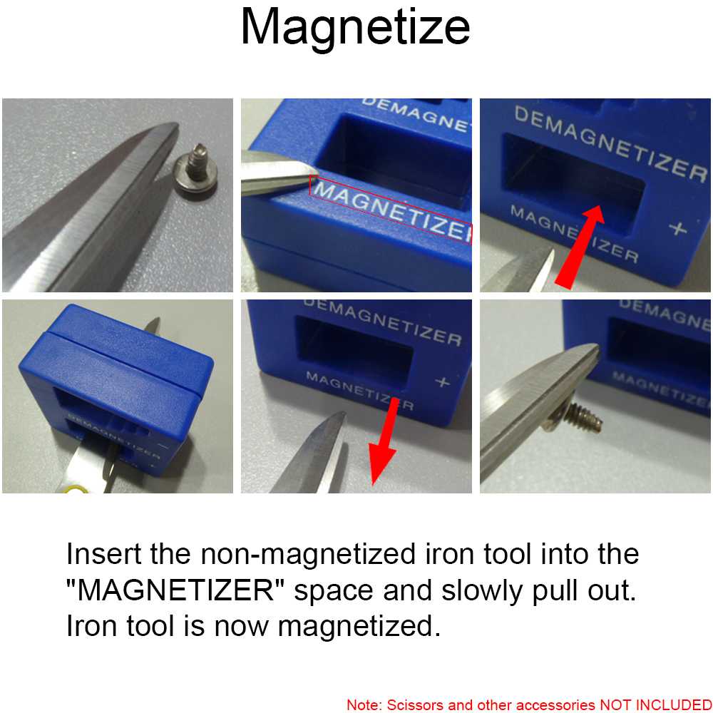 Imantador Magnetizador Desmagnetizador para Herramientas Destornilladores Azul