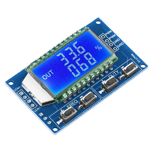 Módulo Generador de Señal PWM Frecuencia Pulso Ciclo de Trabajo Ajustable 1Hz/150 kHz 3.3/30 V Pantalla LCD