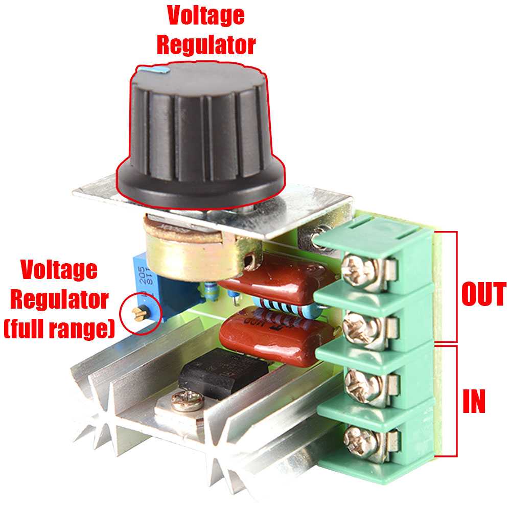 2x Regulador del Voltaje 2000W 220V 10A PWM AC Controlador de Potencia Ajustable Motor Ventilador Temperatura Tensión