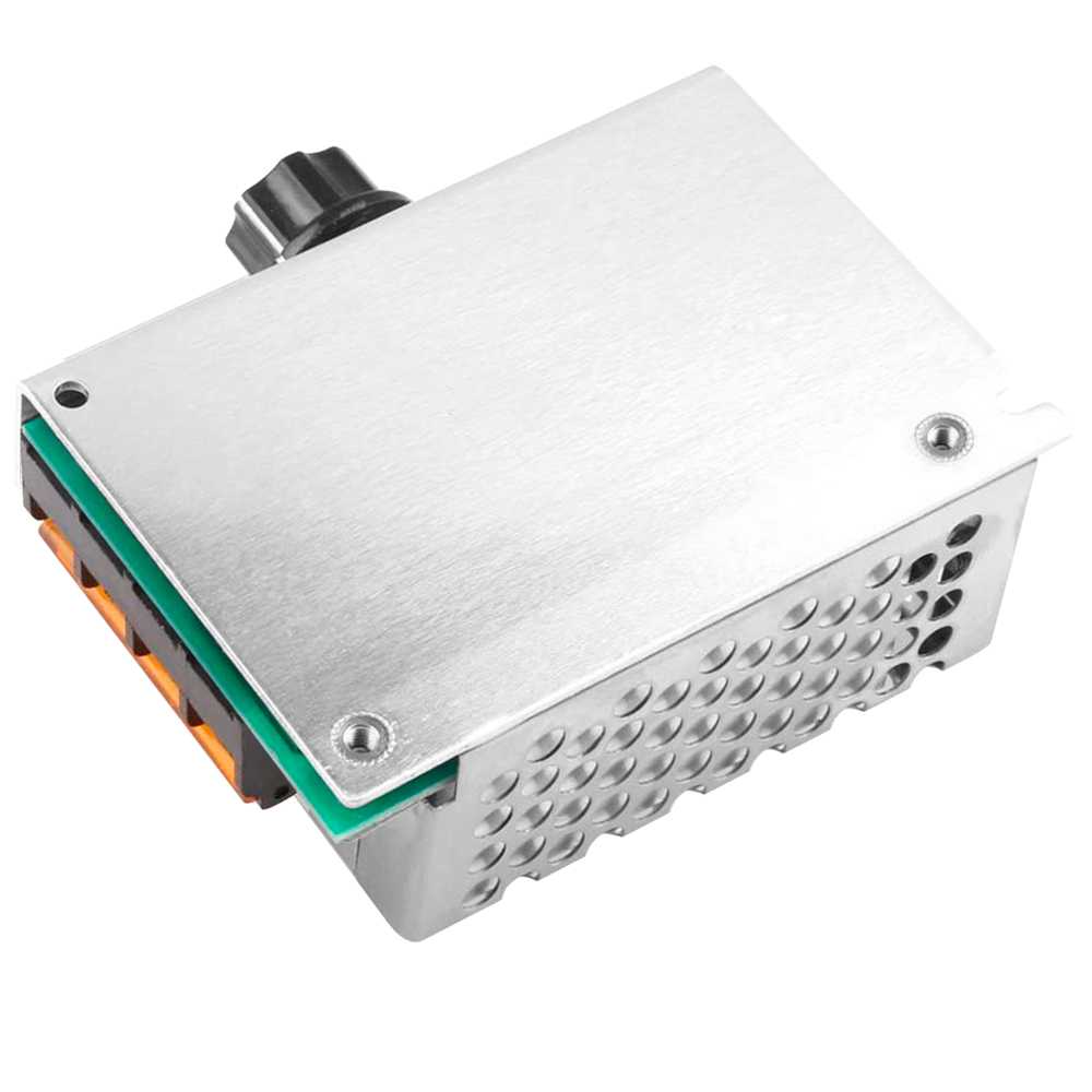 Controlador de Velocidad SCR CA 4000W 220V Regulador Voltaje Tensión para Motor Eléctrico Calentadores Lámparas
