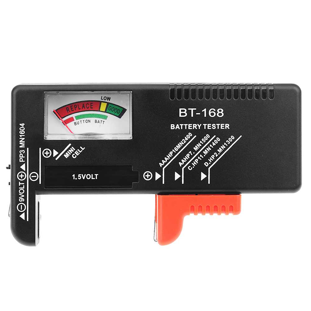 Probador Testador Universal Comprobador de Pilas Baterias AA AAA C D 1.5V  9V BT-168 Negro – OcioDual
