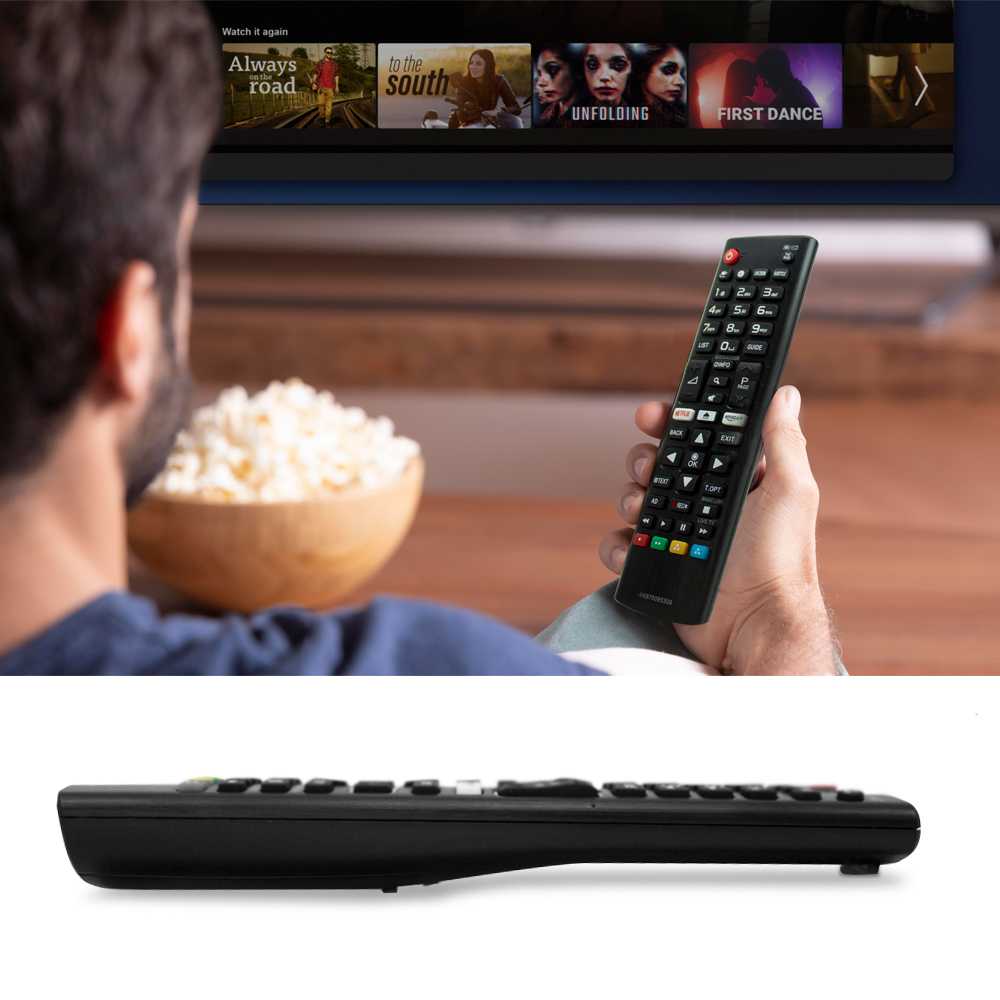 Universal Mando a Distancia compatible con LG Smart TV Infrarrojos, LCD, LED, OLED, NANOCELL, QNED, 4K/8K UHD, HDTV 3D, HDR