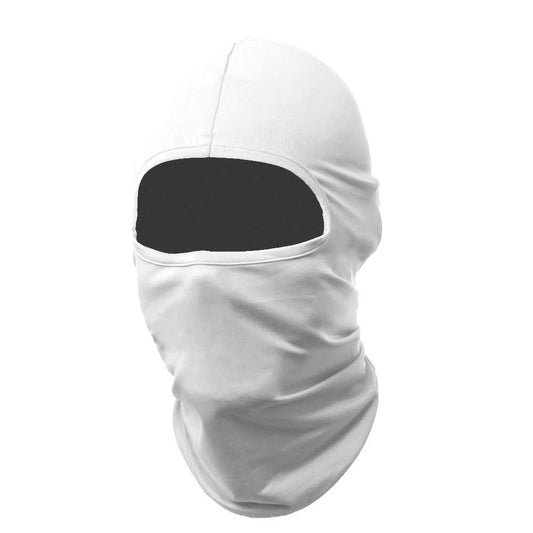 Pasamontañas Bufanda Protector UV Blanco para Deportes al Aire Libre Esqui Dias Frios Invierno Airsoft Paintball