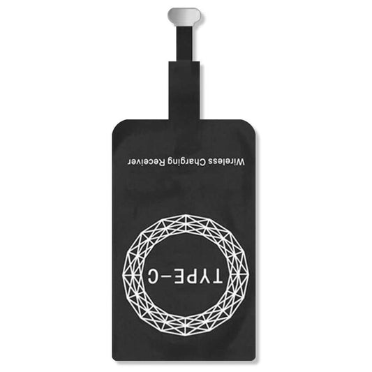 Receptor de Carga Inalámbrica Conector USB Tipo C 1A Negro Módulo Inalámbrico Universal Carga 1000mAh para Teléfonos