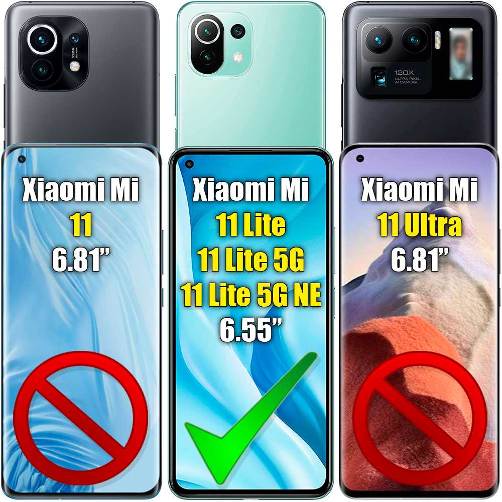 Funda Protectora de TPU Compatible con Xiaomi Mi 11 Lite/5G NE Flexible Esquinas Reforzadas Anti Golpes Carcasa Bumper