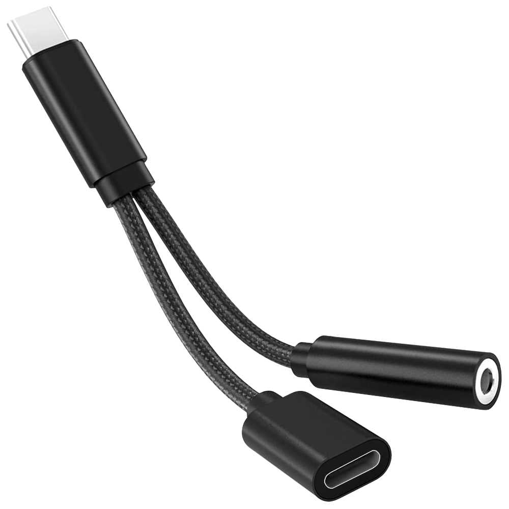 Adaptador Cable de Conector USB Tipo C a Mini Jack 3.5mm TRRS OMTP