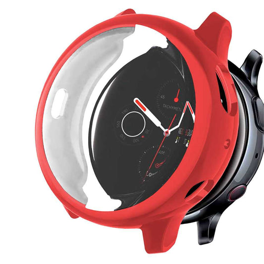 Funda Protectora de TPU Rojo Compatible con Relojes Inteligentes Samsung Galaxy Watch Active 2 (44mm)