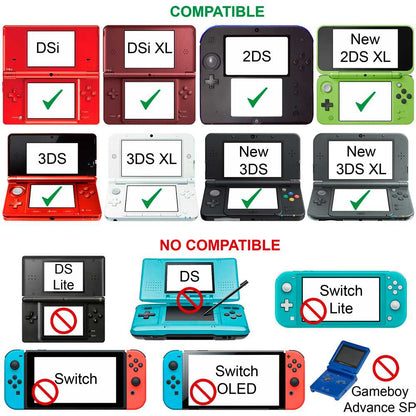 Cable de Carga y Datos USB 1,2m Negro Compatible con Ninten DSi,DSi XL,2DS,New 2DS XL,3DS,3DS XL,New 3DS,New 3DS XL Cargador Transferencia Archivos Power Lead