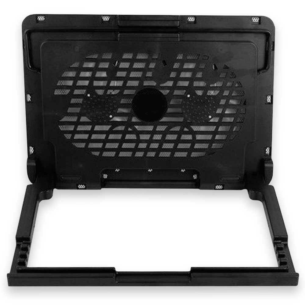 Base de Refrigeracion para portatil Laptop hasta 17'' USB 2 Ventiladores Luz Led