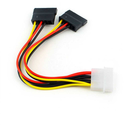 Adaptador de Cable de Alimentación en IDE Molex a SATA para Disco Duro CD DVD PC