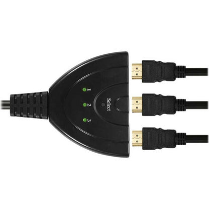 Cable Multipuerto Ladron Switch de 3 puertos HDTV hembras a 1 HDTV macho para PS3, Xbox One, DVD, etc