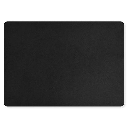 Alfombrilla de Ratón Tela Rectangular 22 x 18 cm Negra Compatible con Ratones Láser y Ópticos Ordenador PC Portatil