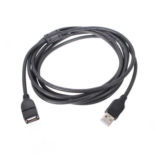 Cable de Extension Conector USB 2.0 Tipo A de Macho Hembra Negro 1.4m Latiguillo Alargador Prolongador Extensor M/H