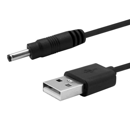 Cable USB Cargador para Tablet Android MP3 3.5mm 5V 2A Alimentacion DC Negro