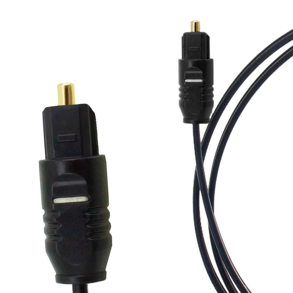 Cable Toslink Audio Digital Fibra Optica 3m de Macho para DVD HDTV Blu Ray Consolas Smart TV Negro