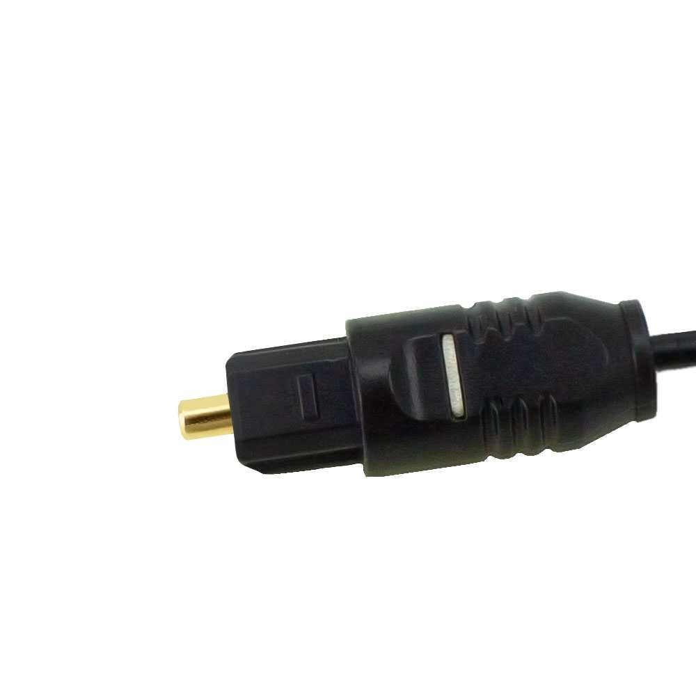 Cable Toslink Audio Digital Fibra Optica 3m de Macho para DVD HDTV Blu Ray Consolas Smart TV Negro