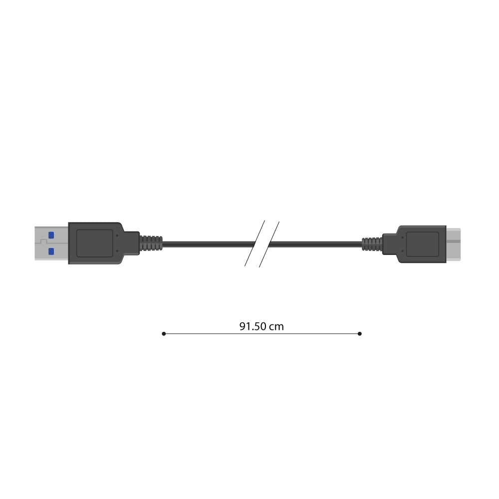 Cable de USB Tipo A Micro B 3.0 Alta Velocidad Carga Rápida y Datos Super Speed 4,8 Gbit/s Negro para Samsung Galaxy S5