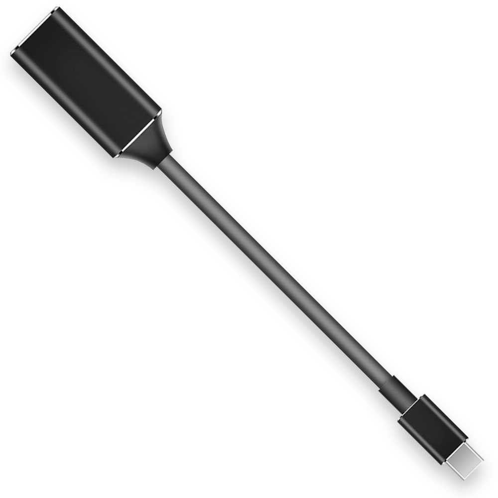 Adaptador de USB Tipo C 3.1 a HDTV 2.0 M/H XHD 60Hz 1080p Negro para Smartphones Ordenadores Portatiles TV Laptop
