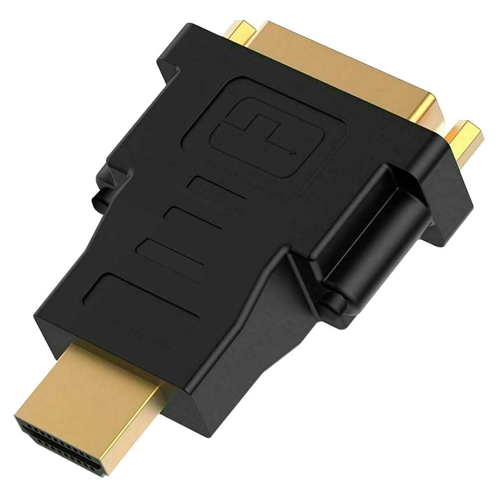 Adaptador HDTV Macho a DVI-I 24+5 Hembra Negro M/H DVI-D 24+1 DL Dual Link Convertidor de Señal Video Digital Negro