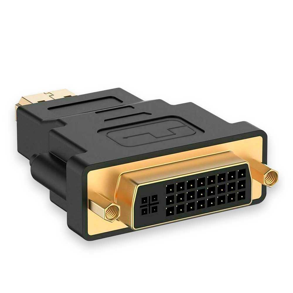 Adaptador HDTV Macho a DVI-I 24+5 Hembra Negro M/H DVI-D 24+1 DL Dual Link Convertidor de Señal Video Digital Negro